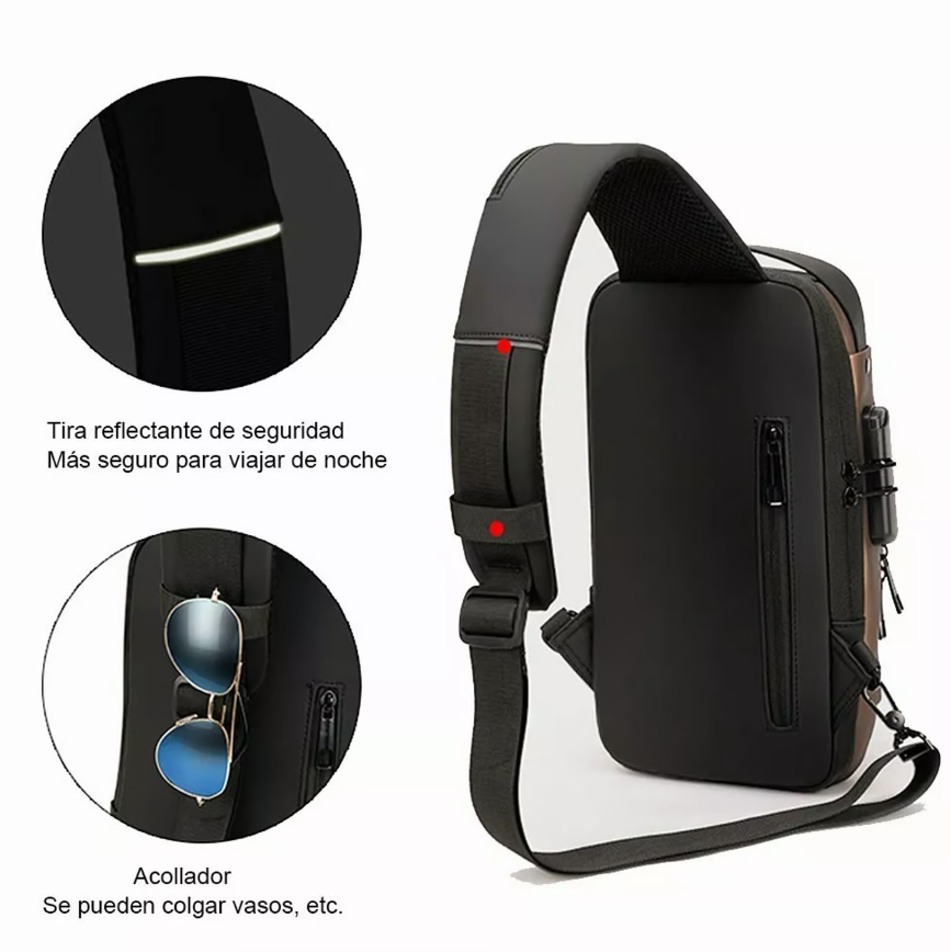 Bolso Bandolera Antirrobo