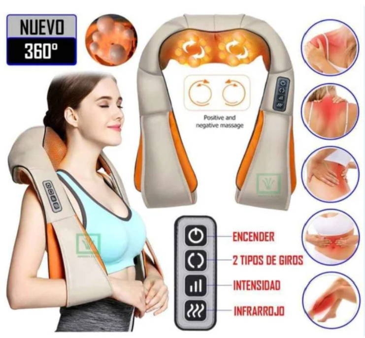 Masajeador profesional para cuello y espalda