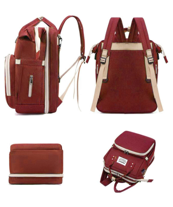 Mochila Pañalera Cuna y Mudador