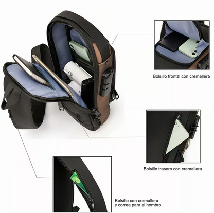 Bolso Bandolera Antirrobo